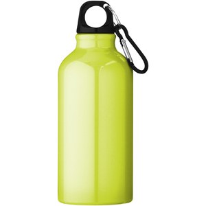 PF Concept 100002 - Oregon 400 ml aluminium waterfles met karabijnhaak Neon Yellow