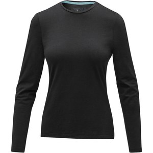 Elevate NXT 38019 - Ponoka biologisch dames t-shirt met lange mouwen Solid Black