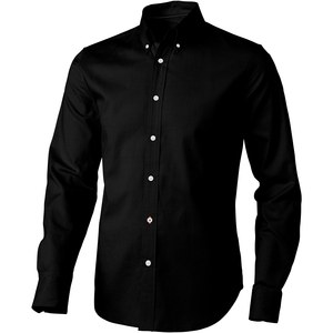 Elevate Life 38162 - Vaillant oxford herenoverhemd met lange mouwen Solid Black