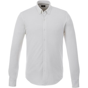 Elevate Life 38176 - Bigelow piqué heren overhemd met lange mouwen White
