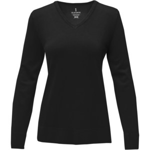 Elevate Life 38226 - Stanton dames pullover met v-hals Solid Black