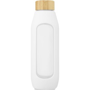 PF Concept 100666 - Tidan fles van 600 ml in borosilicaatglas met siliconen grip White