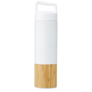 PF Concept 100669 - Torne koperen vacuüm geïsoleerde roestvrijstalen fles van 540 ml met bamboe buitenwand