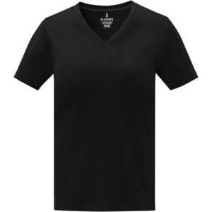 Elevate Life 38031 - Somoto Dames T-shirt met V-hals en korte mouwen   Solid Black