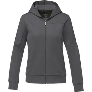 Elevate Life 39471 - Nubia gebreid performance dames jack met volledige rits Storm Grey