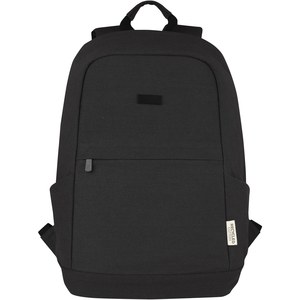 PF Concept 120677 - Joey 15,6 inch GRS gerecyclede canvas antidiefstal laptoprugzak 18 l Solid Black