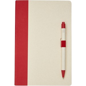 PF Concept 107811 - Dairy Dream set van referentie A5 notitieboek en balpen gemaakt van gerecyclede melkpakken Red