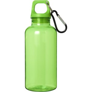 PF Concept 100778 - Oregon 400 ml waterfles van RCS-gecertificeerd gerecycled plastic met karabijnhaak Green