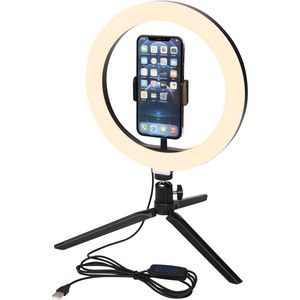 PF Concept 124248 - Studio ringlamp voor selfies en vloggen met telefoonhouder en statief